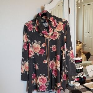 Long floral tunic